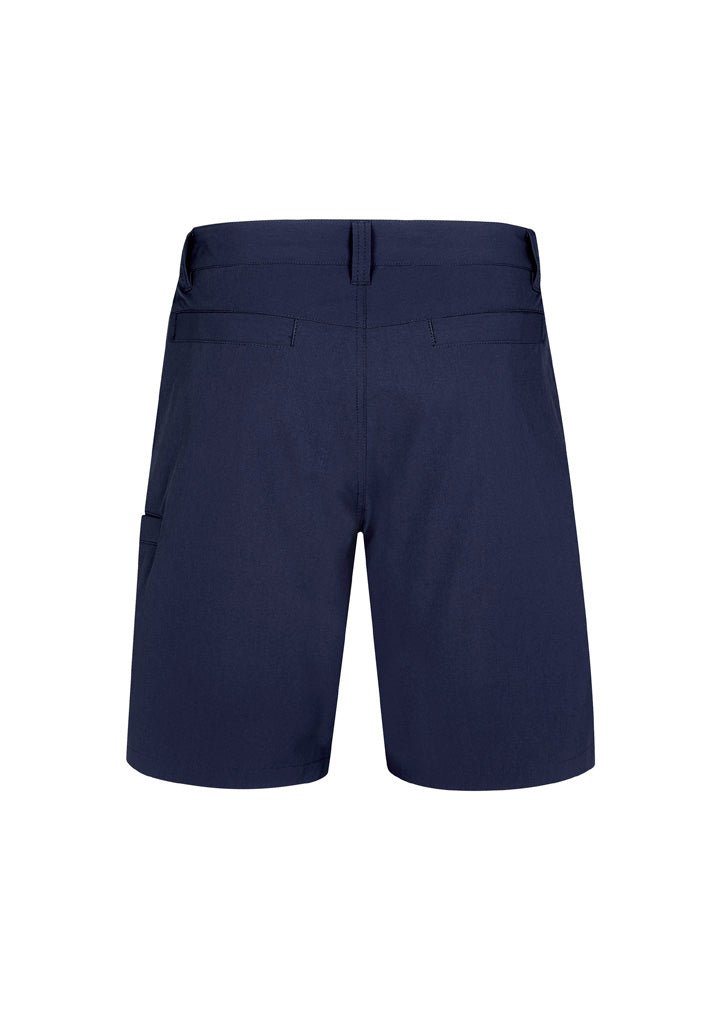 Mens Lightweight Outdoor Short Navy back view