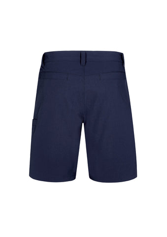 Mens Lightweight Outdoor Short Navy back view