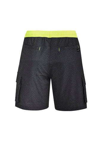 Mens Streetworx Board Short Grey Marle back view