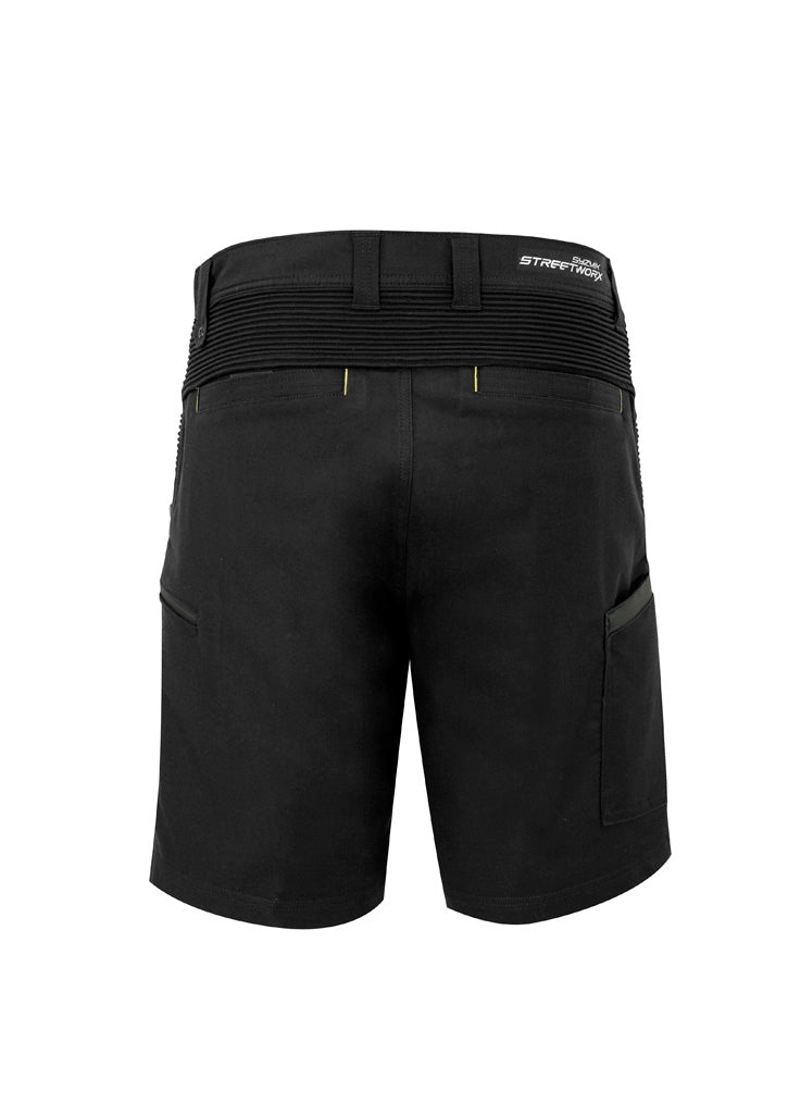 Mens Streetworx Stretch Short Black back view