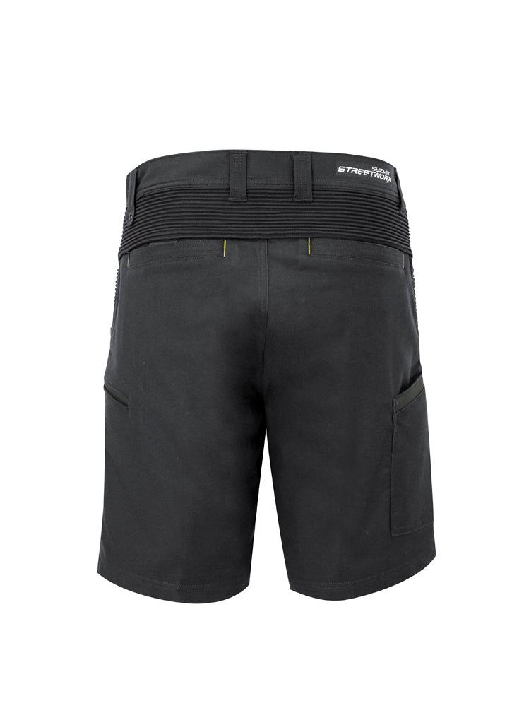 Mens Streetworx Stretch Short Charcoal back view