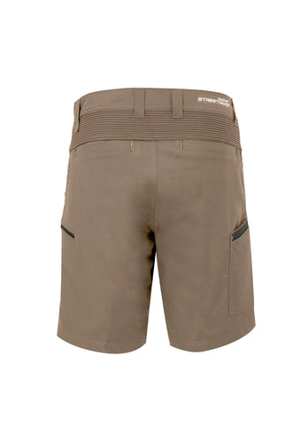 Mens Streetworx Stretch Short Khaki back view