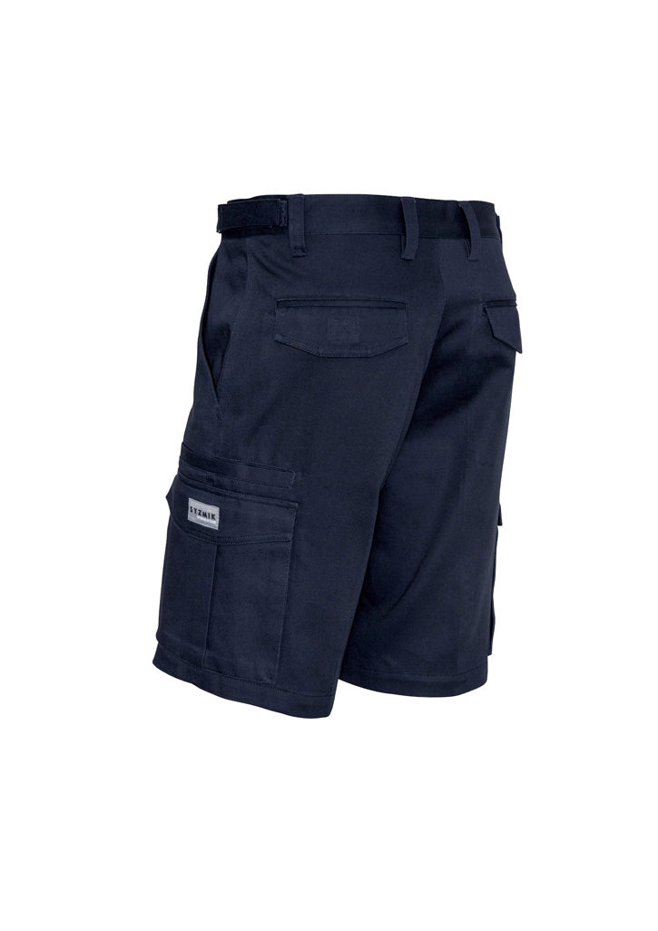Mens Basic Cargo Short Navy back view