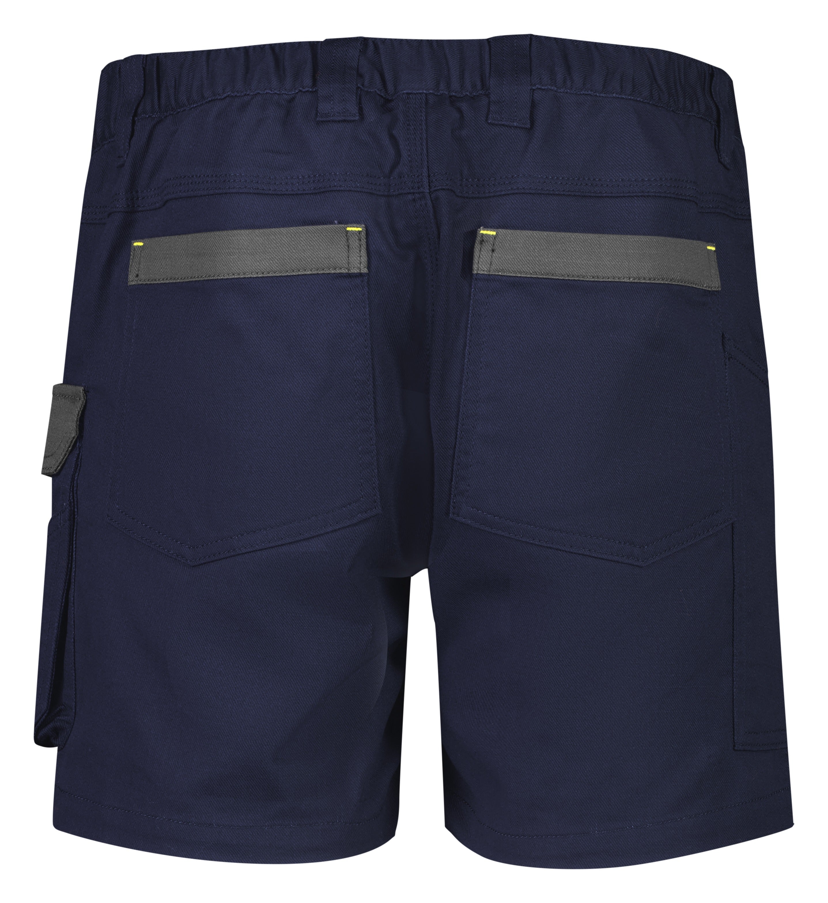 Mens Rugged Cooling Stretch Short Short Navy back view