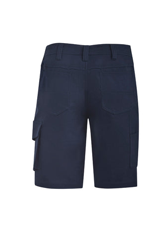Womens Rugged Cooling Vented Short Navy back view