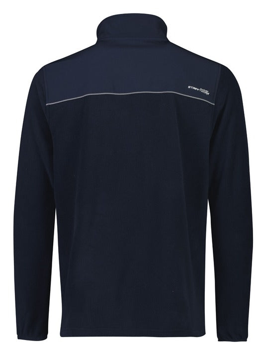 Unisex Streetworx Lightweight 1/4 Zip Polar Fleece Navy back view