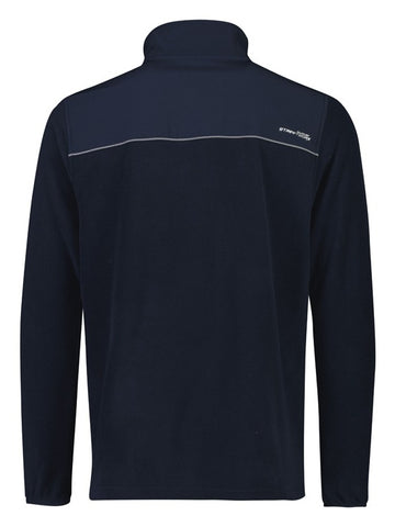 Unisex Streetworx Lightweight 1/4 Zip Polar Fleece Navy back view