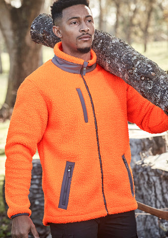 Unisex Streetworx Full Zip Sherpa Fleece-ZT285-syzmik-0