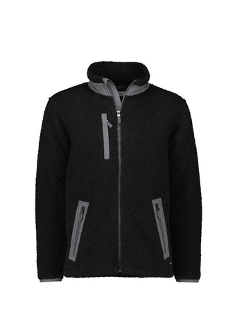 Unisex Streetworx Full Zip Sherpa Fleece ZT285 Black