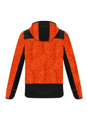 Unisex Streetworx Reinforced Knit Hoodie Fluoro Orange back view