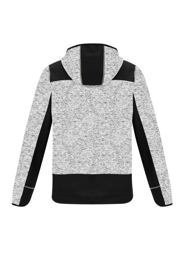 Unisex Streetworx Reinforced Knit Hoodie Grey back view