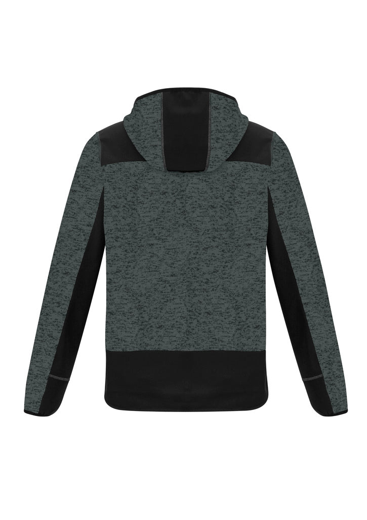 Unisex Streetworx Reinforced Knit Hoodie Gunmetal back view