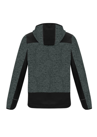 Unisex Streetworx Reinforced Knit Hoodie Gunmetal back view