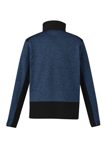 Unisex Streetworx Reinforced Knit 1/2 Zip Pullover Navy back view