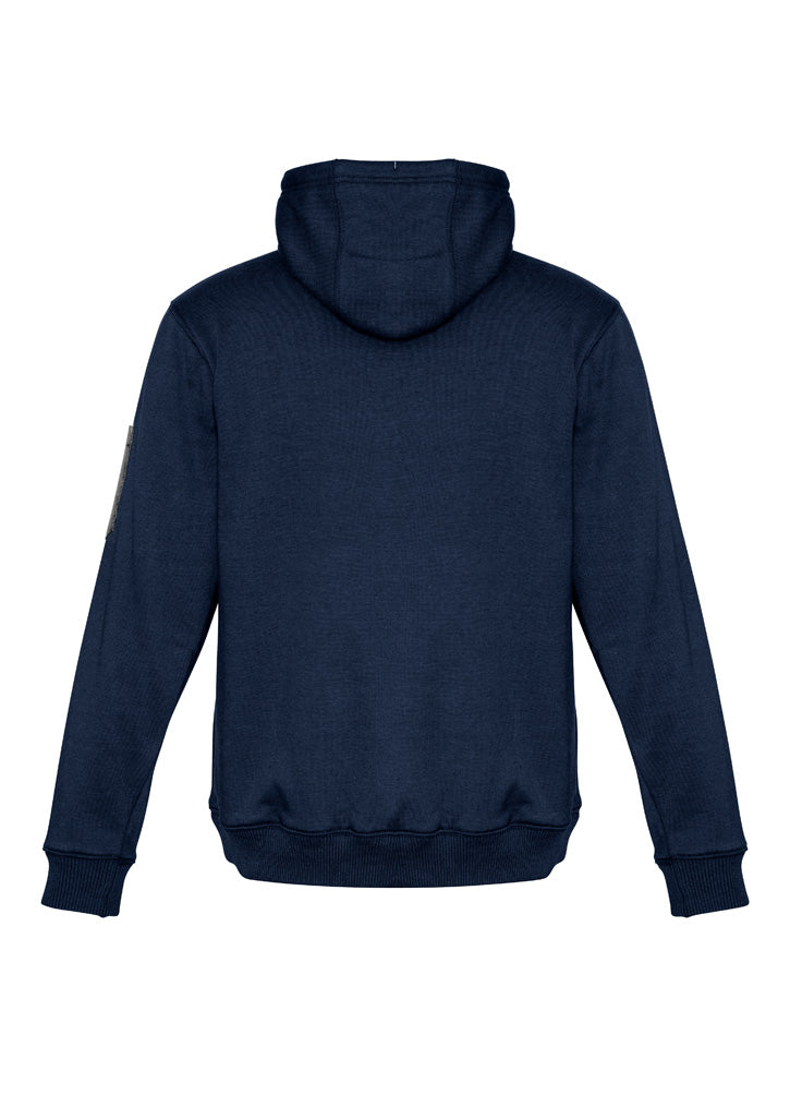 Unisex Multi-Pocket Hoodie Navy/Charcoal back view