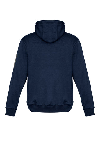 Unisex Multi-Pocket Hoodie Navy/Charcoal back view