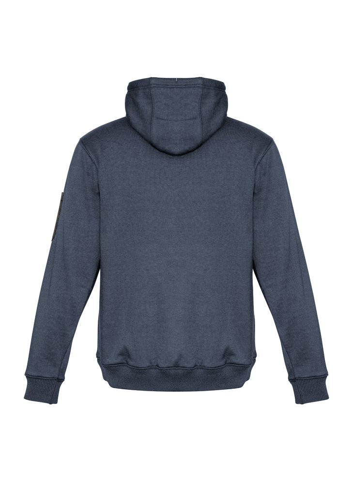 Unisex Multi-Pocket Hoodie Petrol/Charcoal back view