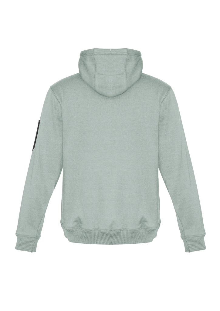 Unisex Multi-Pocket Hoodie Slate/Charcoal back view