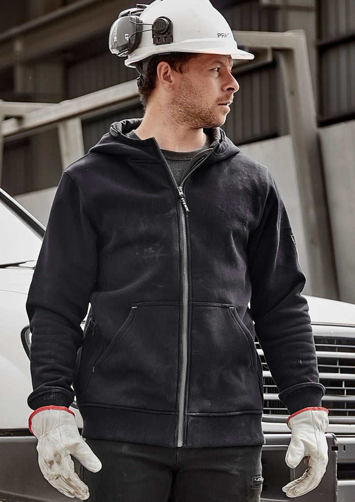 Unisex Zip Front Multi-Pocket Hoodie-ZT468-syzmik-2