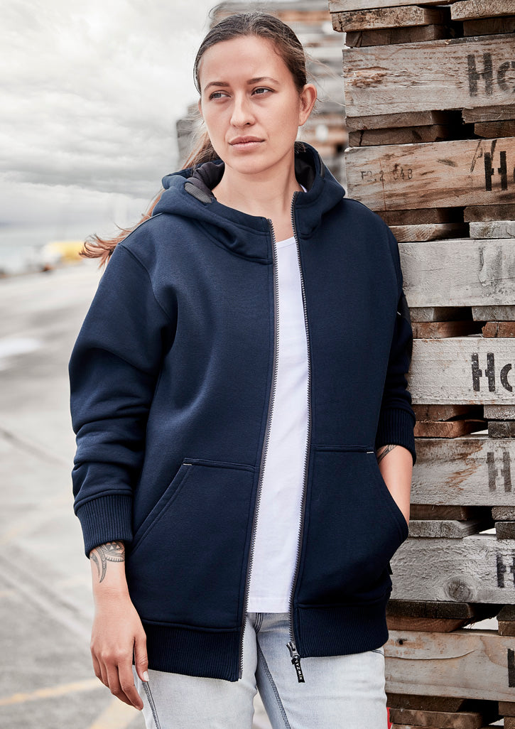 Unisex Zip Front Multi-Pocket Hoodie-ZT468-syzmik-0
