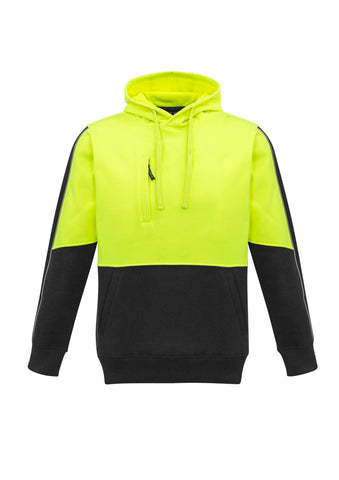 Unisex Hi Vis Pullover Hoodie Yellow/Black