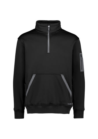 Unisex Streetworx Water Resistant 1/4 Zip Pullover Black