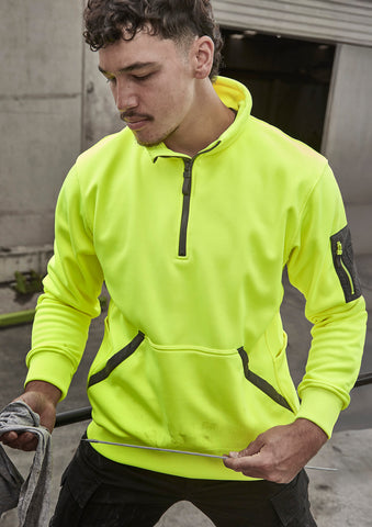 Unisex Streetworx Water Resistant 1/4 Zip Pullover-ZT665-syzmik-2