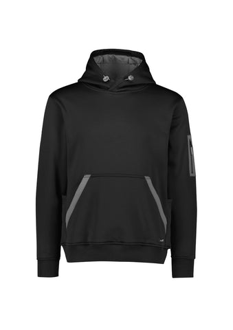 Unisex Water Resistant Hoodie Black front view