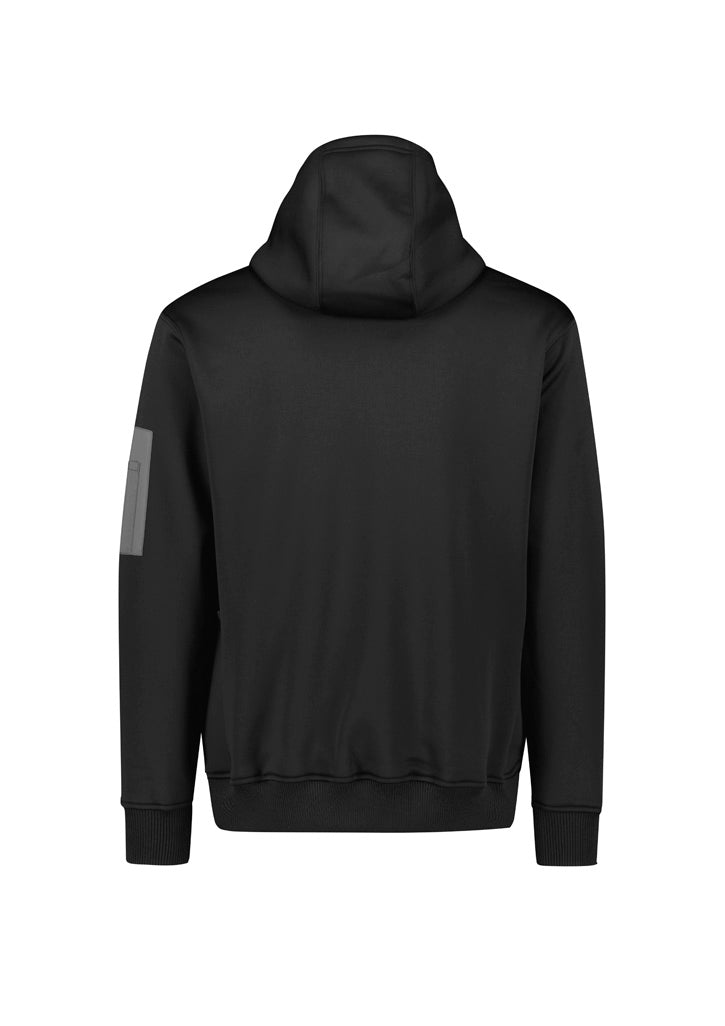 Unisex Water Resistant Hoodie Black back view