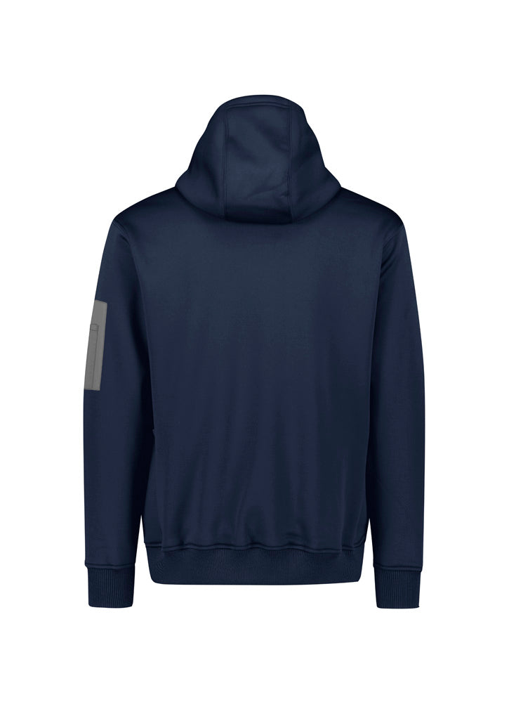 Unisex Water Resistant Hoodie Navy back view