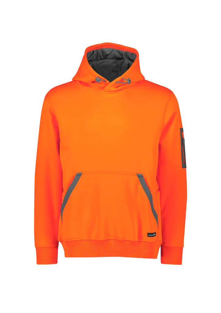 Unisex Water Resistant Hoodie Orange front view