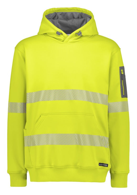 Unisex Streetworx Segmented Tape Water Resistant Hoodie in Yellow