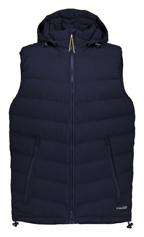 Unisex Streetworx Hooded Puffer Vest in Navy