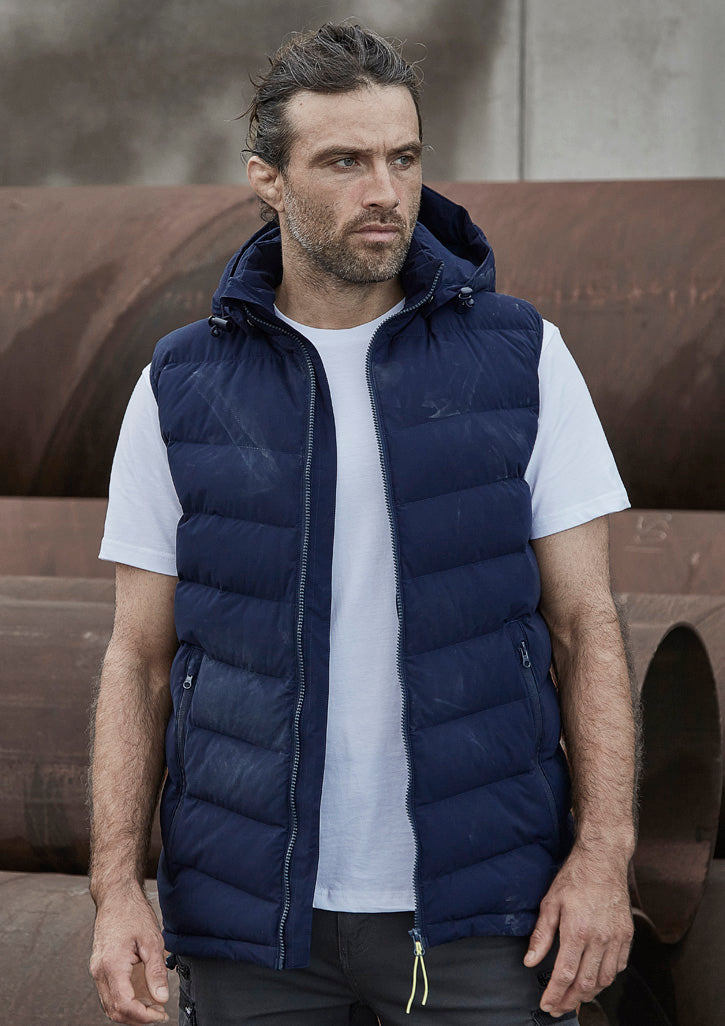 Unisex Streetworx Hooded Puffer Vest-ZV245-syzmik-0