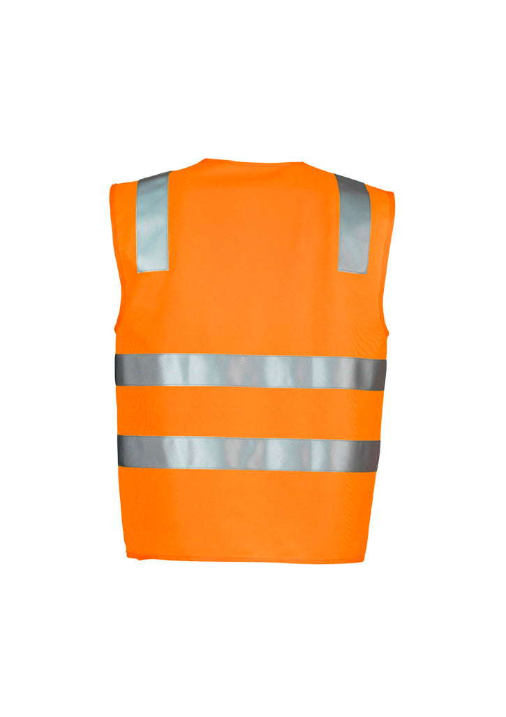 Unisex Hi Vis Basic Vest Orange back view