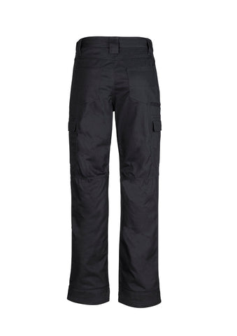 Mens Midweight Drill Cargo Pant (Regular) Black back view