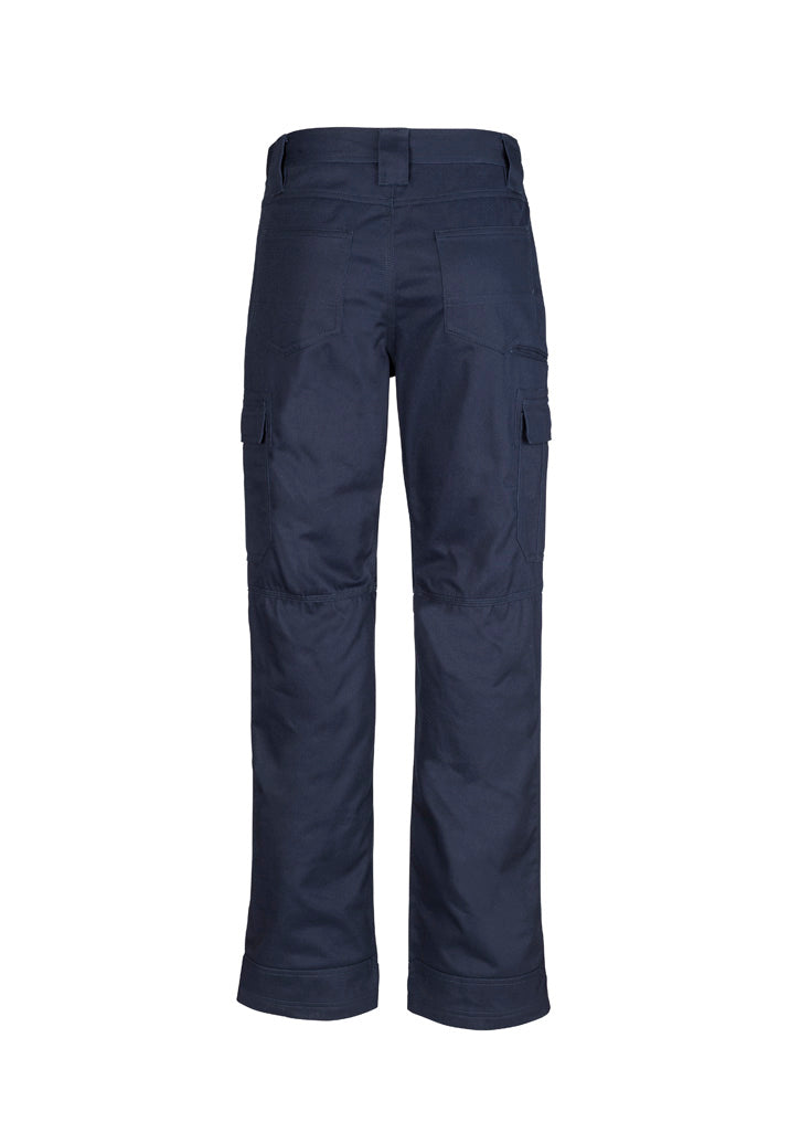 Mens Midweight Drill Cargo Pant (Regular) Navy back view
