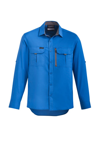 Mens Outdoor Long Sleeve Shirt Cobalt