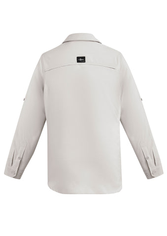 Mens Outdoor Long Sleeve Shirt Natural back view