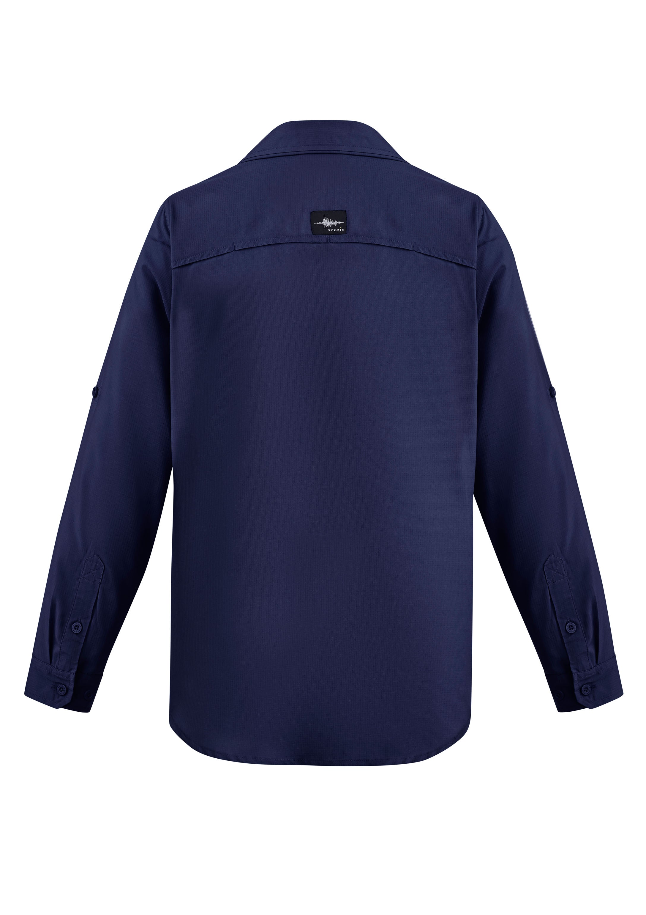 Mens Outdoor Long Sleeve Shirt Navy back view