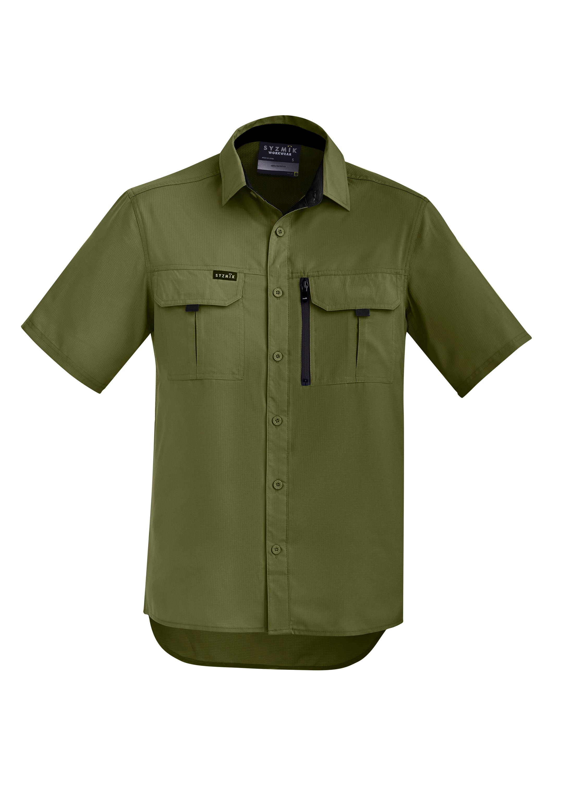 Mens Outdoor Short Sleeve Shirt Army