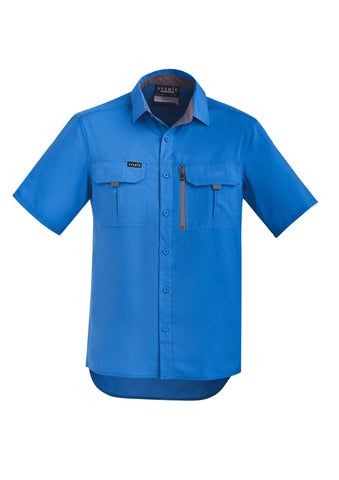 Mens Outdoor Short Sleeve Shirt Cobalt