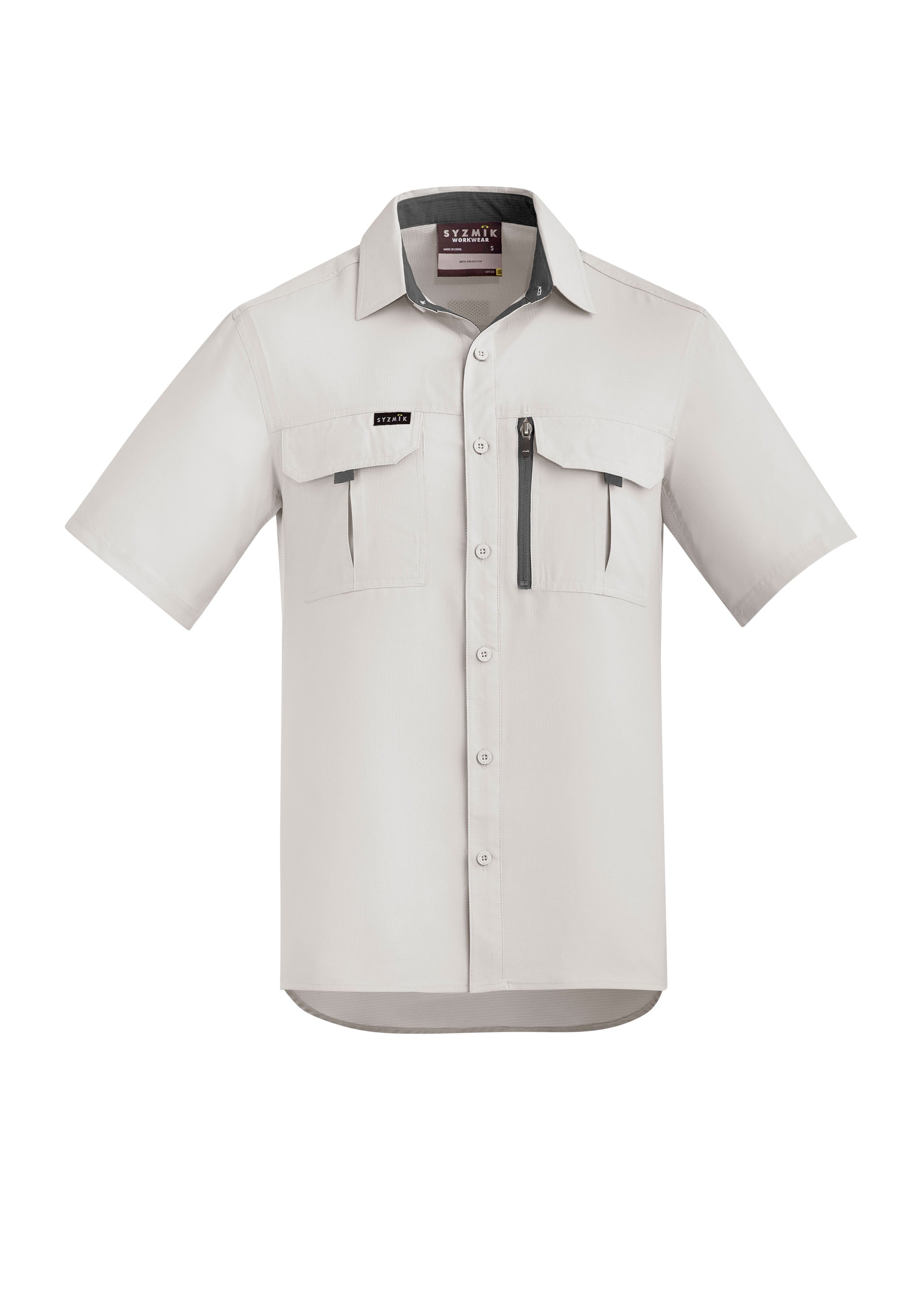Mens Outdoor Short Sleeve Shirt Natural
