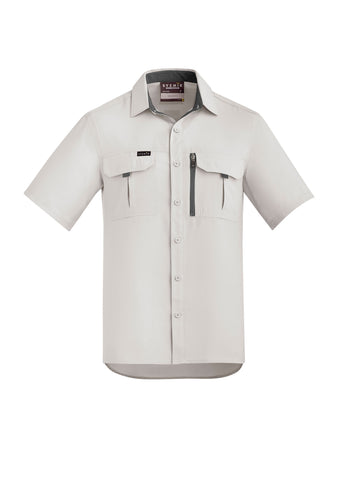 Mens Outdoor Short Sleeve Shirt Natural