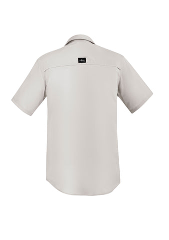 Mens Outdoor Short Sleeve Shirt Natural back view