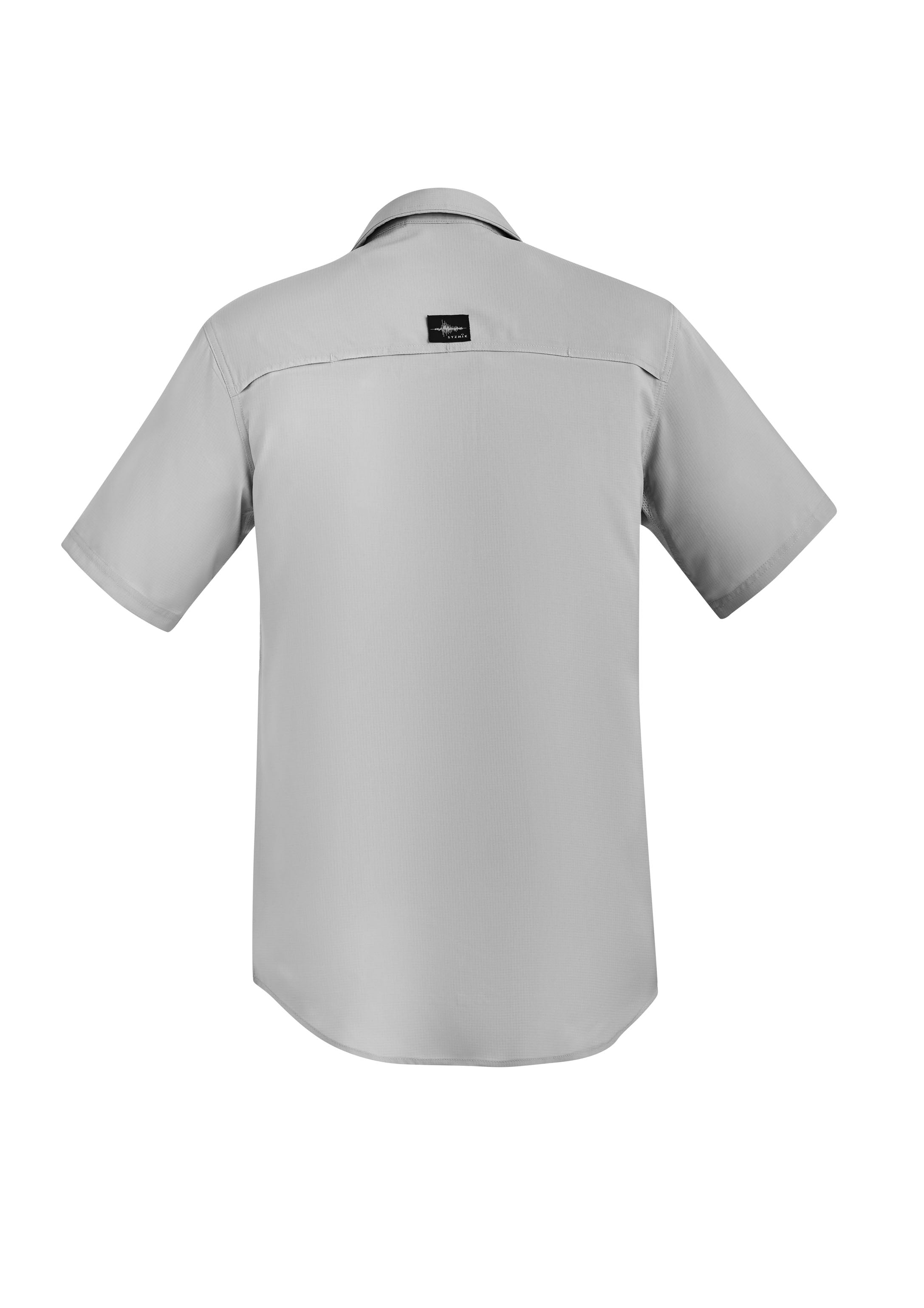 Mens Outdoor Short Sleeve Shirt Stone back view