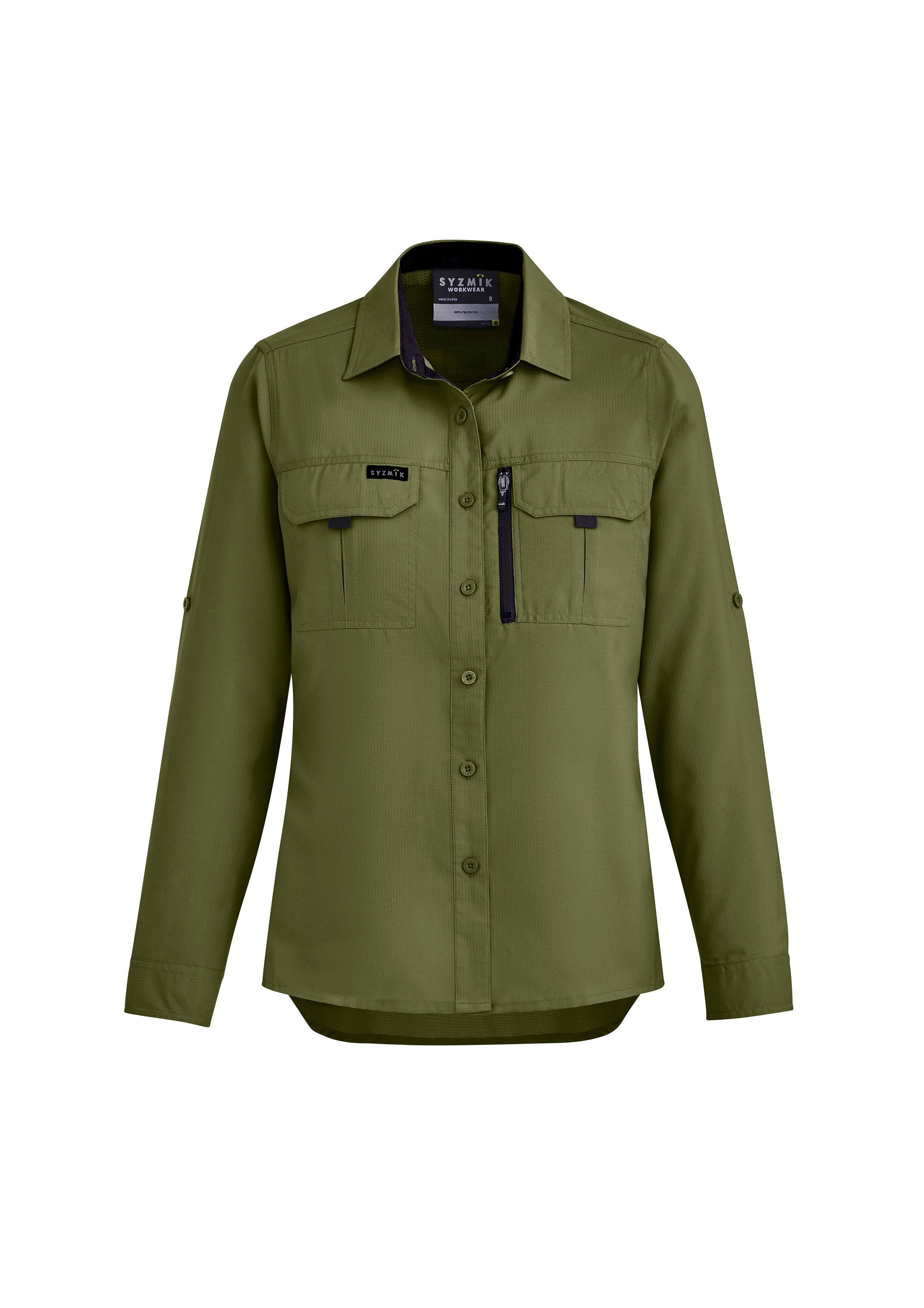 Womens Outdoor Long Sleeve Shirt Army