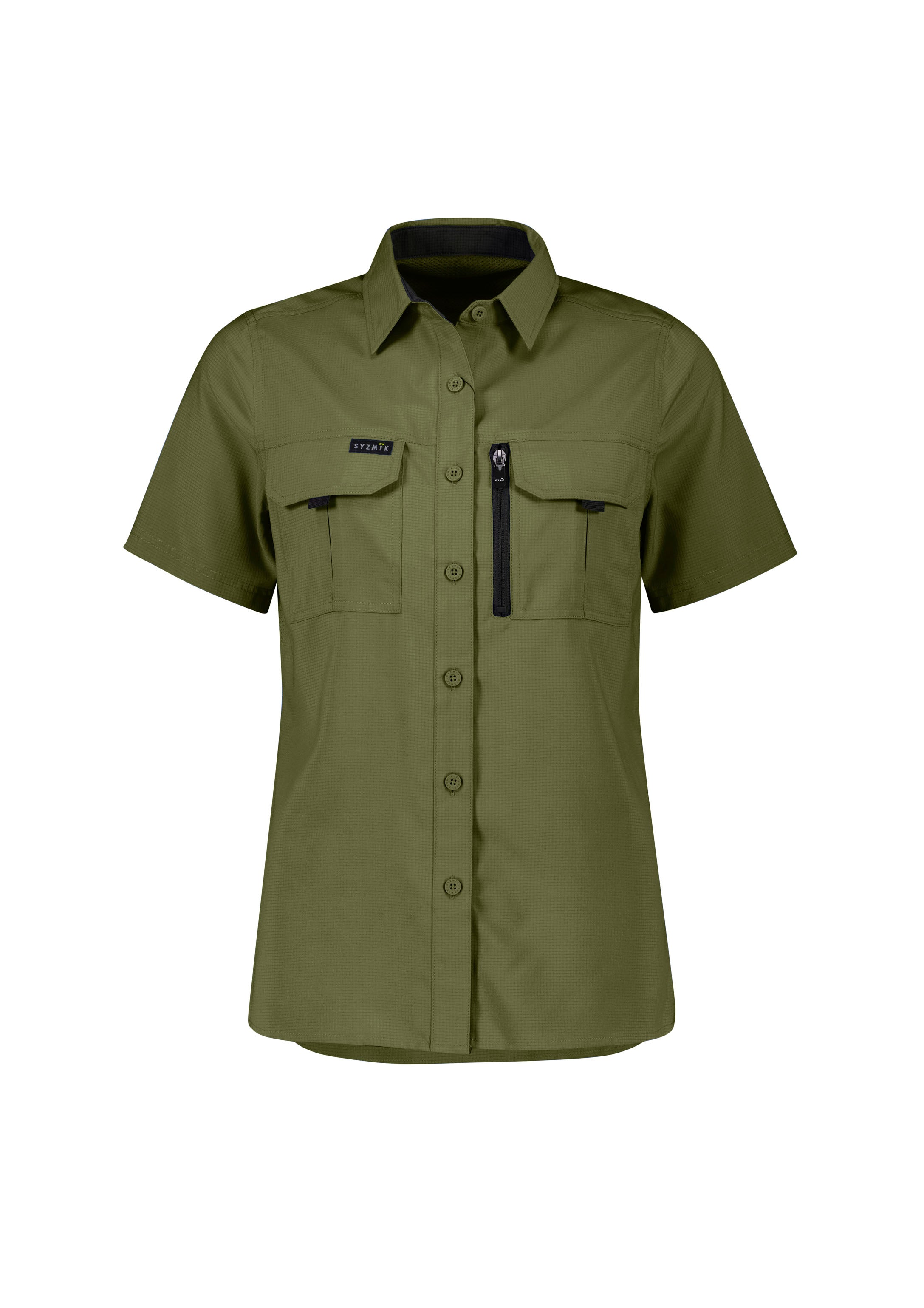 Womens Outdoor Short Sleeve Shirt Army