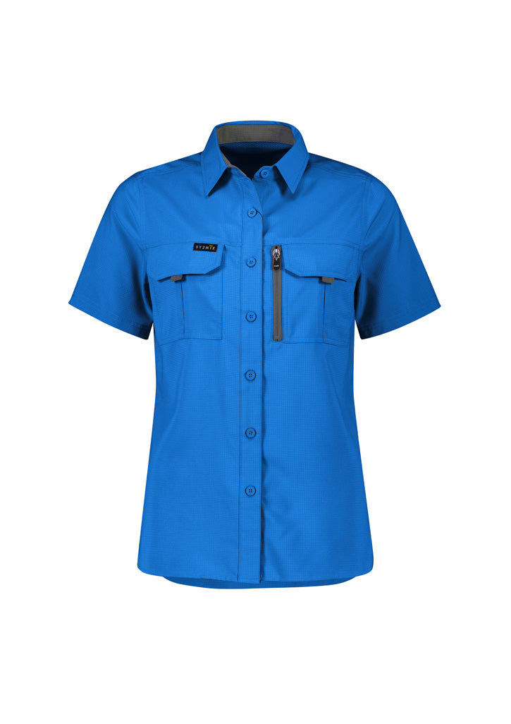 Womens Outdoor Short Sleeve Shirt-ZW765-syzmik-4