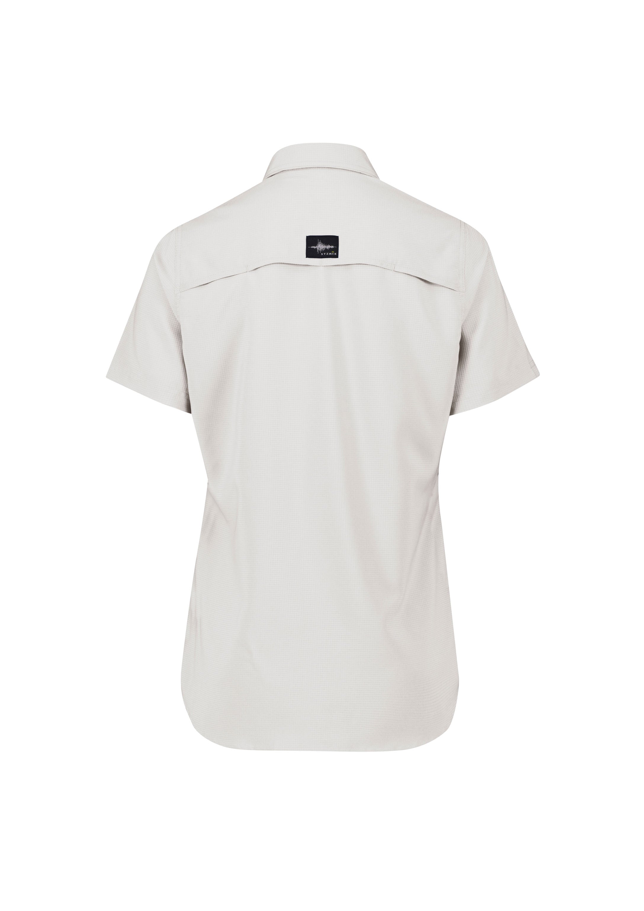 Womens Outdoor Short Sleeve Shirt Natural back view